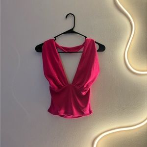 CROSS OVER OPENBACK HALTER NECK CROP TOP